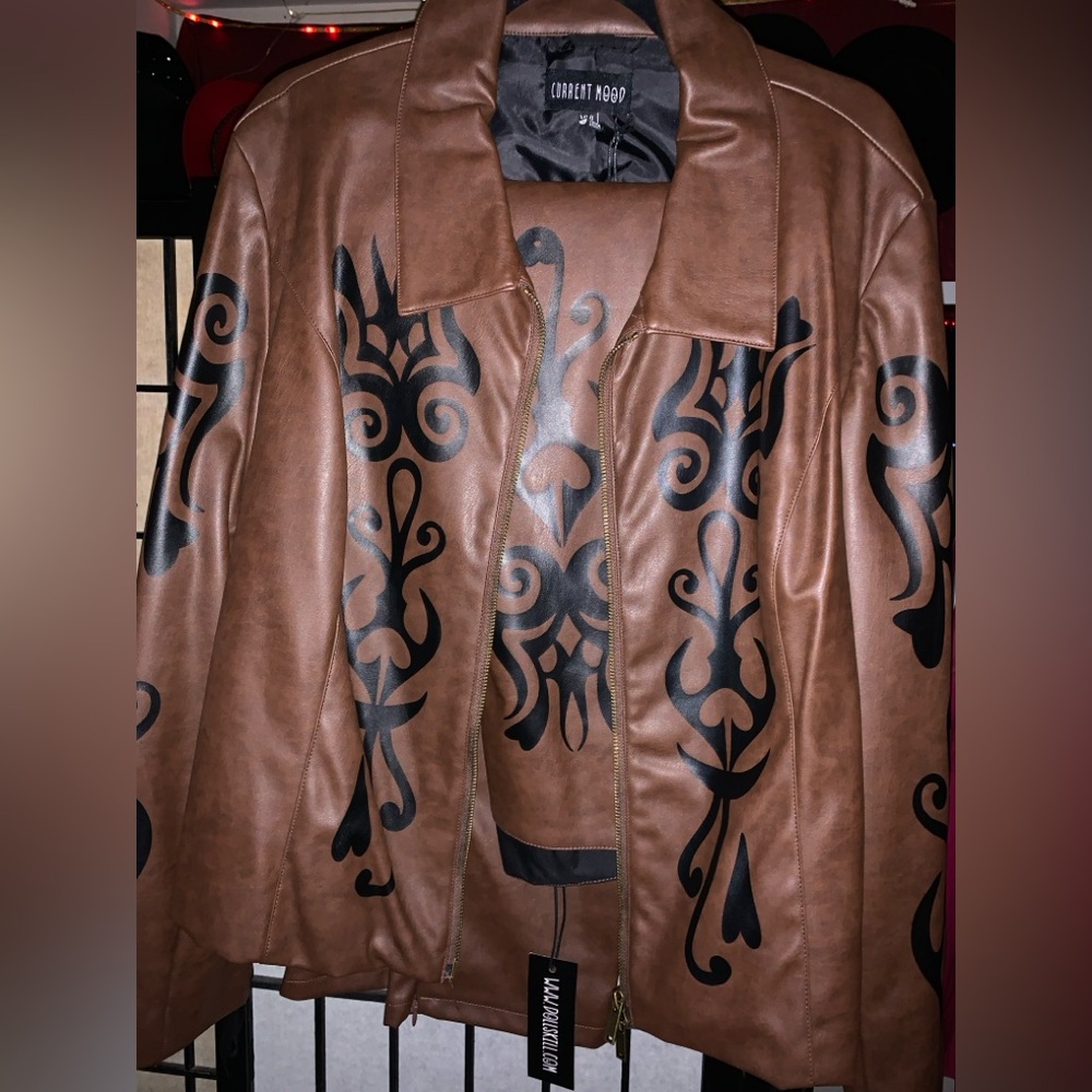 Current Mood INTO THE WOODS VEGAN LEATHER JACKET AND PANTS